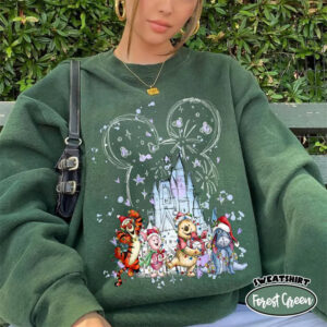 Winnie The Pooh Christmas, Disneyland Family Trip Comfort Colors Tee Winnie The Pooh Christmas, Disneyland Family Trip Comfort Colors Tee