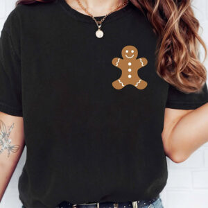 Christmas Gingerbread Cookies Comfort Colors Tee