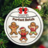 Custom Gingerbread Cookies Perfect Patch Christmas Ornament