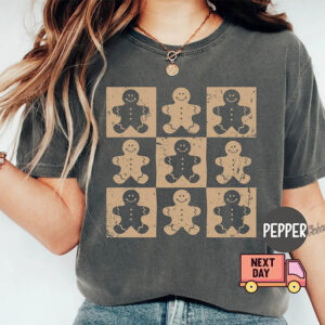 Gingerbread Christmas Cookie Comfort Colors Tee Gingerbread Christmas Cookie Comfort Colors Tee