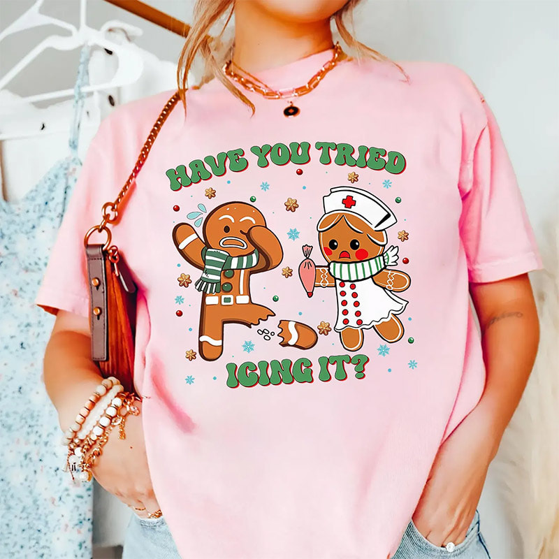 Have You Tried Icing It Funny Gingerbread Xmas Comfort Colors Tee Have You Tried Icing It Funny Gingerbread Xmas Comfort Colors Tee