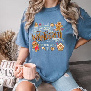 Most Wonderful Time Of The Year Christmas Gingerbread Comfort Colors Tee Most Wonderful Time Of The Year Christmas Gingerbread Comfort Colors Tee