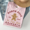 North Pole Bakery Gingerbread Christmas Comfort Colors Tee