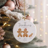 Personalised Gingerbread Family Christmas 2025 Ornament