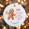 Personalized Broken Gingerbread Accident Injury Christmas Ornament