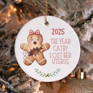 Personalized Broken Gingerbread Accident Injury Christmas Ornament 2 PersonalizedShirts.net
