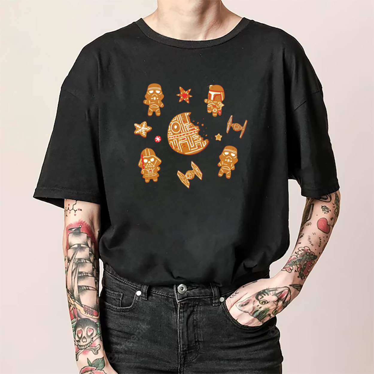 Star Wars Villains Gingerbread Christmas Shirt Star Wars Villains Gingerbread Christmas Shirt