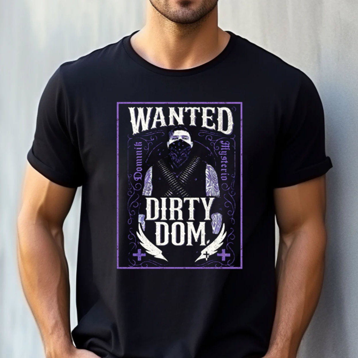 Dominik Mysterio Dirty Dom Wanted WWE Shirt Dominik Mysterio Dirty Dom Wanted WWE Shirt