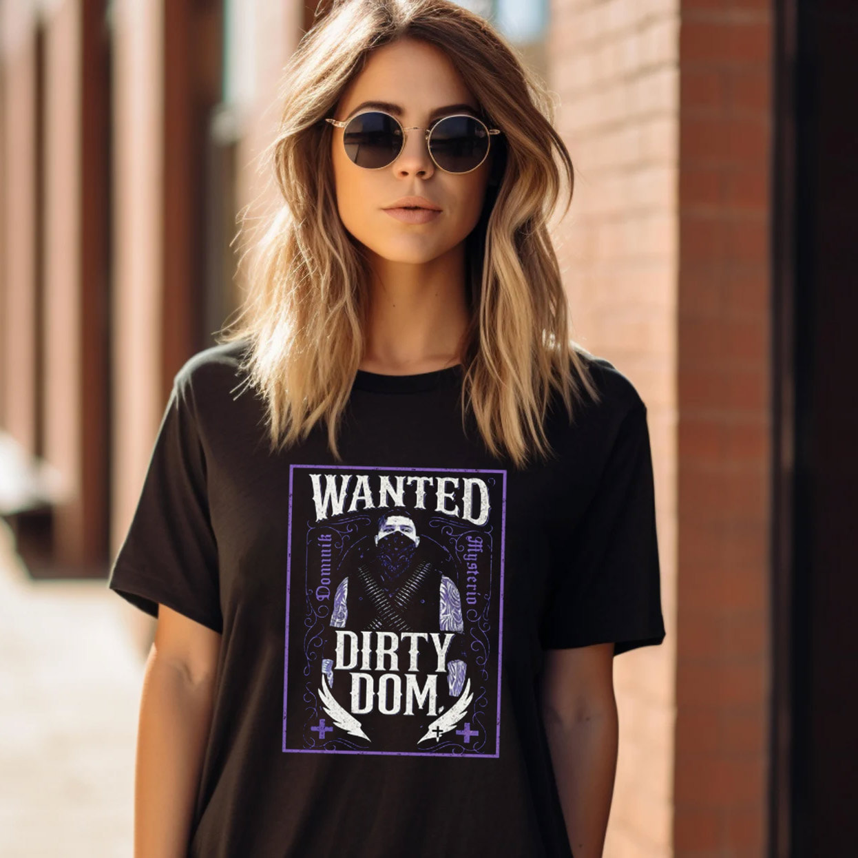 Dominik Mysterio Dirty Dom Wanted Poster WWE Shirt Dominik Mysterio Dirty Dom Wanted Poster WWE Shirt