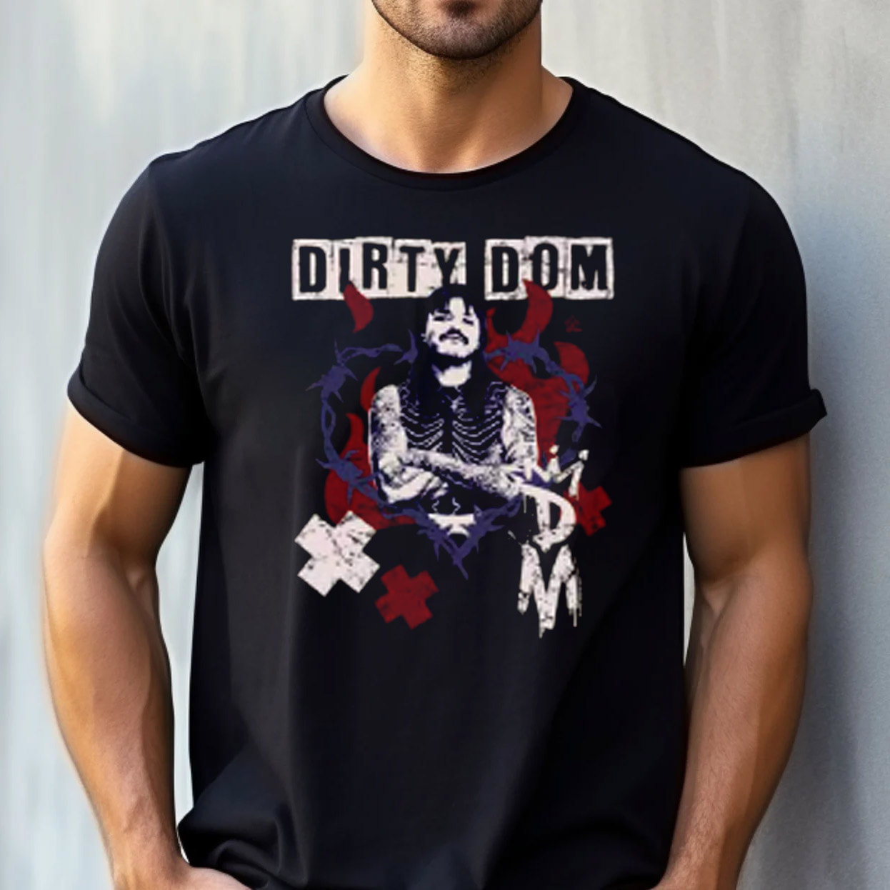 WWE Dirty Dominik Mysterio Portrait Shirt WWE Dirty Dominik Mysterio Portrait Shirt