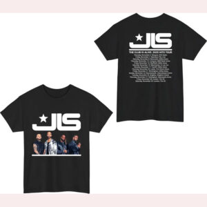 JLS The Club Is Alive 2025 Tour 2-sided Shirt