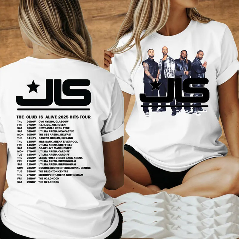 JLS The Club Is Alive Concert Band Rock 2-sided T-shirt JLS The Club Is Alive Concert Band Rock 2-sided T-shirt