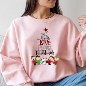 Cartoon Charlie Brown Christmas Christmas Tree Shirt