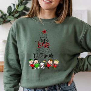Cartoon Charlie Brown Christmas Christmas Tree Shirt