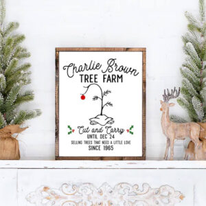Charlie Brown Tree Farm, Charlie’s Browns Christmas Poster