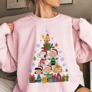 Snoopy Peanuts And Christmas Tree Cute Shirt