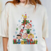 Snoopy Peanuts And Christmas Tree Cute Shirt