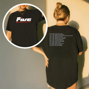 FIVE Boy Band Concert Music 2025 Tour 2-sided Shirt
