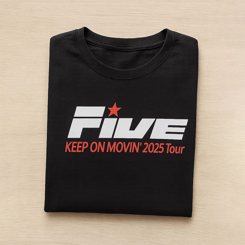 FIVE Boyband 2025 Tour Basic Shirt FIVE Boyband 2025 Tour Basic Shirt