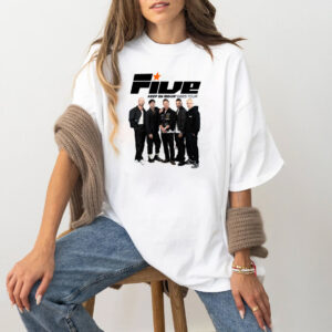 Keep On Moving 2025 Tour Shirt, Five Boy Band Merch