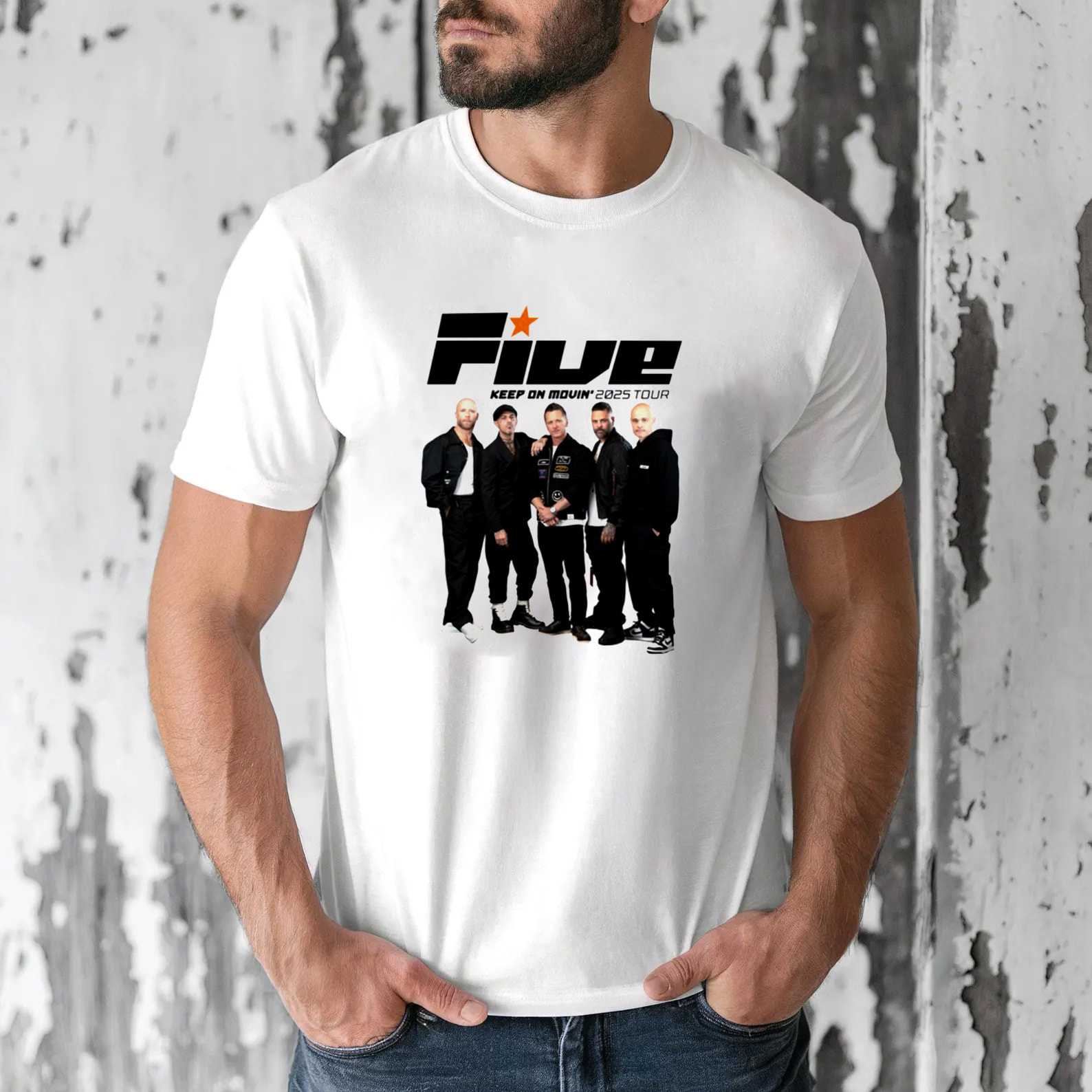 Keep On Moving 2025 Tour Shirt, Five Boy Band Merch Keep On Moving 2025 Tour Shirt, Five Boy Band Merch