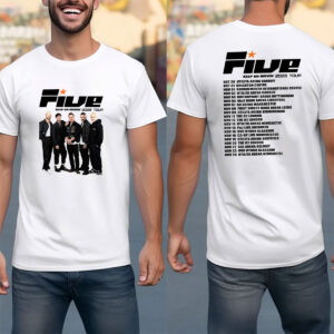 Keep On Moving Tour 2025 FIVE Band Graphic Tee