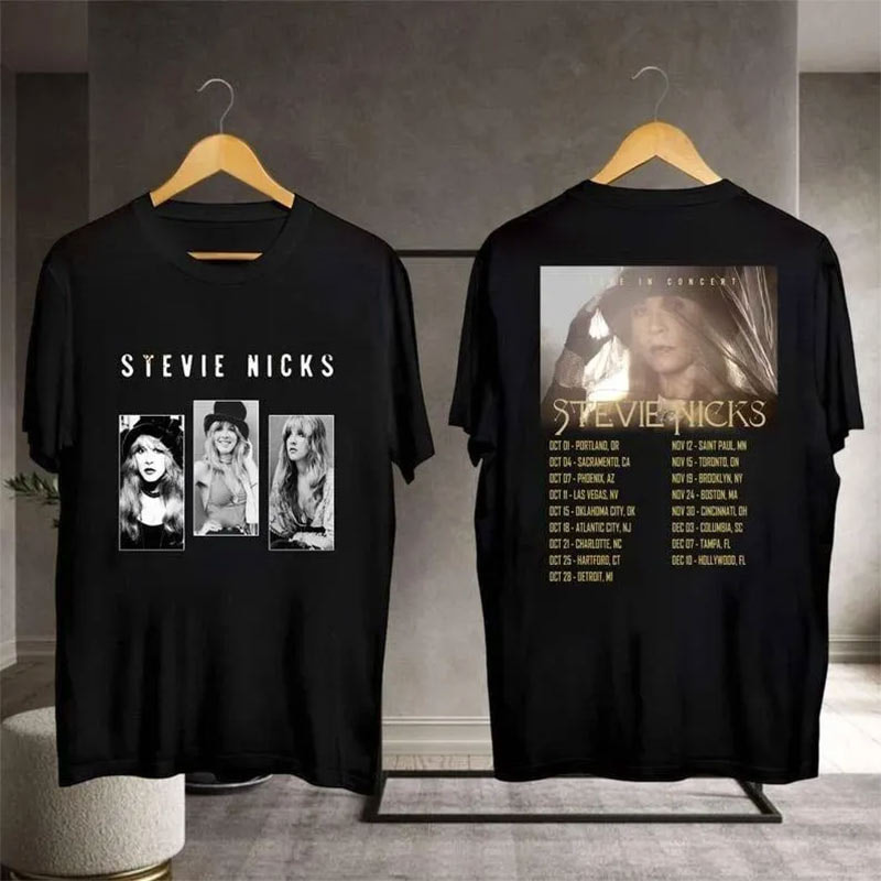 Stevie Nicks 2025 Tour Dates 2-sided Shirt Stevie Nicks 2025 Tour Dates 2-sided Shirt