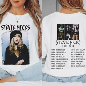 Stevie Nicks 2025 Tour Schedules 2-sided Tee