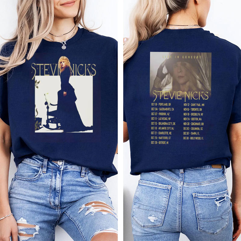 Vintage Stevie Nicks 2025 Tour Schedules Shirt Vintage Stevie Nicks 2025 Tour Schedules Shirt