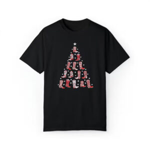 Western Christmas, Cowboy Boot Christmas Tree Shirt