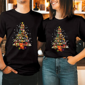 Bookmas Books Librarian Merry Xmas Shirt