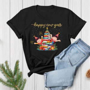 Christmas Book Tree, Bookworm Winter Tee 2 PersonalizedShirts.net