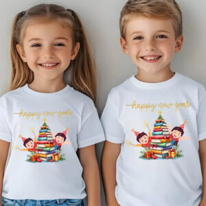 Christmas Book Tree, Bookworm Winter Tee