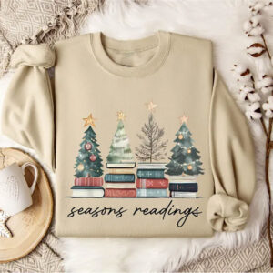 Teacher Christmas Season Reading  Comfort Colors Tee