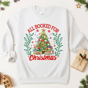 Xmas Book Tree Book Lovers Holiday T-shirt