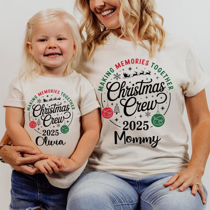 Custom Christmas Crew 2025 Holiday Family Group Shirt Custom Christmas Crew 2025 Holiday Family Group Shirt