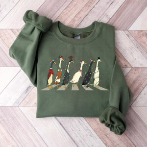 Christmas Ducks Abbey Road Funny Christmas Shirt 2 PersonalizedShirts.net