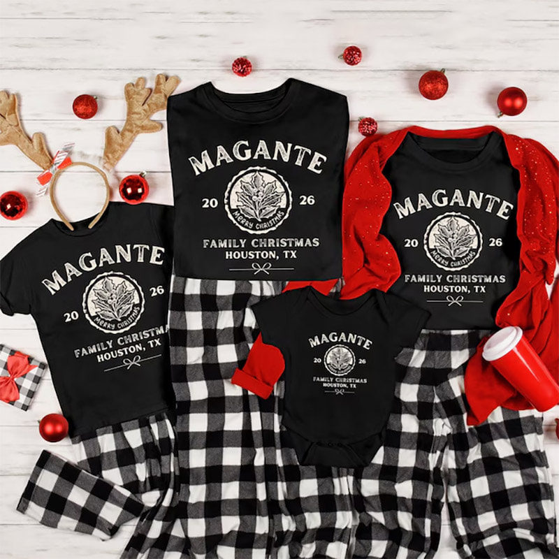 Vintage Custom Family Christmas Shirts Vintage Custom Family Christmas Shirts