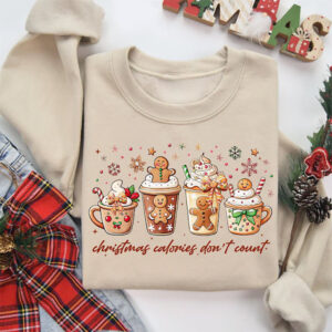 Christmas Calories Don’t Count Comfort Colors Tee