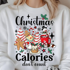 Funny Christmas Calories Don’t Count, Christmas Candy Shirt