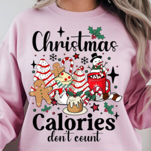Funny Christmas Calories Don't Count, Christmas Candy Shirt PersonalizedShirts.net