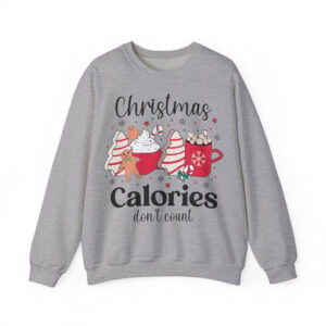 Funny Xmas Pullover Christmas Calories Don't Count shirt PersonalizedShirts.net