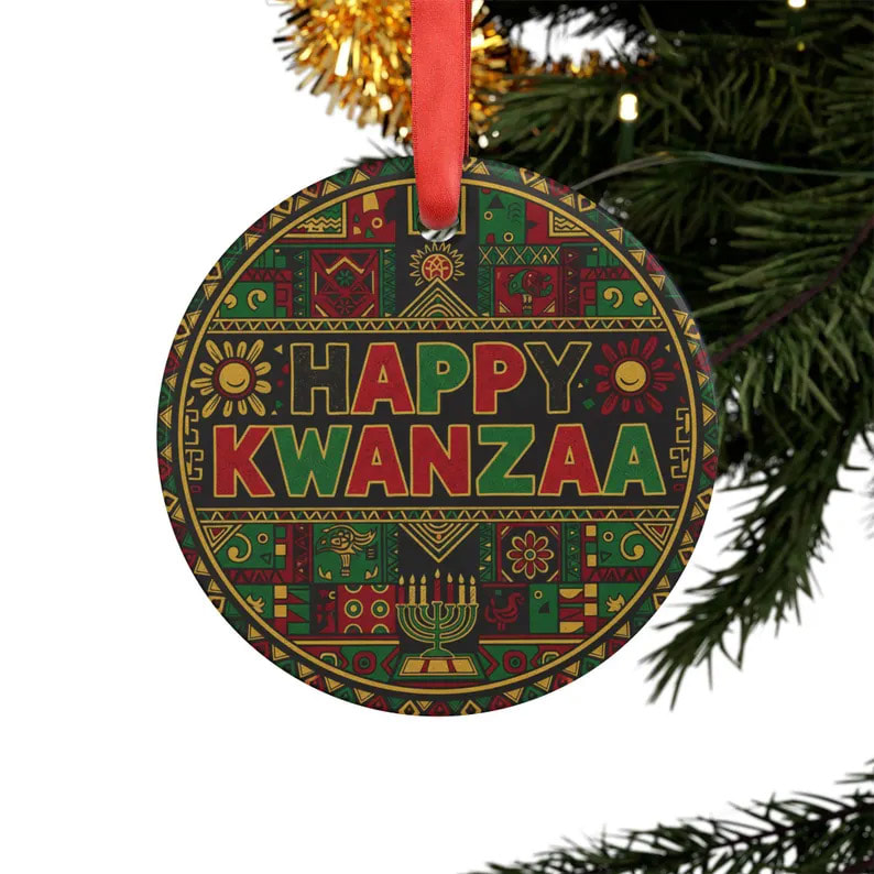 Happy Kwanzaa African American Community Ornament Happy Kwanzaa African American Community Ornament