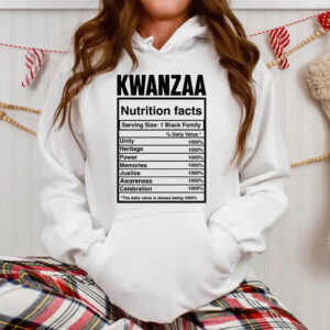 Kwanzaa Nutritional Facts, Kwanzaa Holiday Shirt