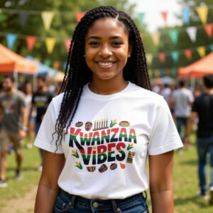 Kwanzaa Vibes African American Holiday Tee