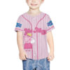 Personalized Cute Peppa Pig Baseball Jersey