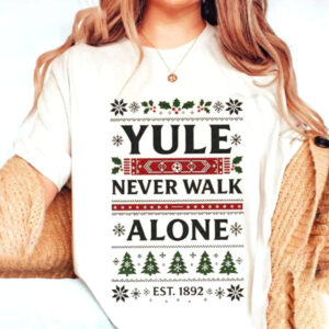 Yule Never Walk Alone Ugly Christmas Football Shirt