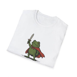 Huzzah Knight Frog, Humor Medieval Frog Meme Shirt