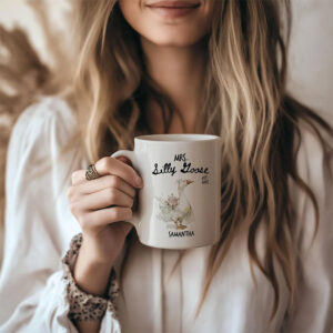 Personalized Wedding Couple Mr Mrs Silly Goose Mug