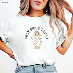 Silly Bride Squad, Goose Bride’s Wedding Party Shirt
